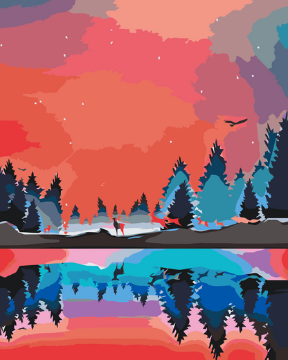 Paint by Numbers - Vinterlandskab 2