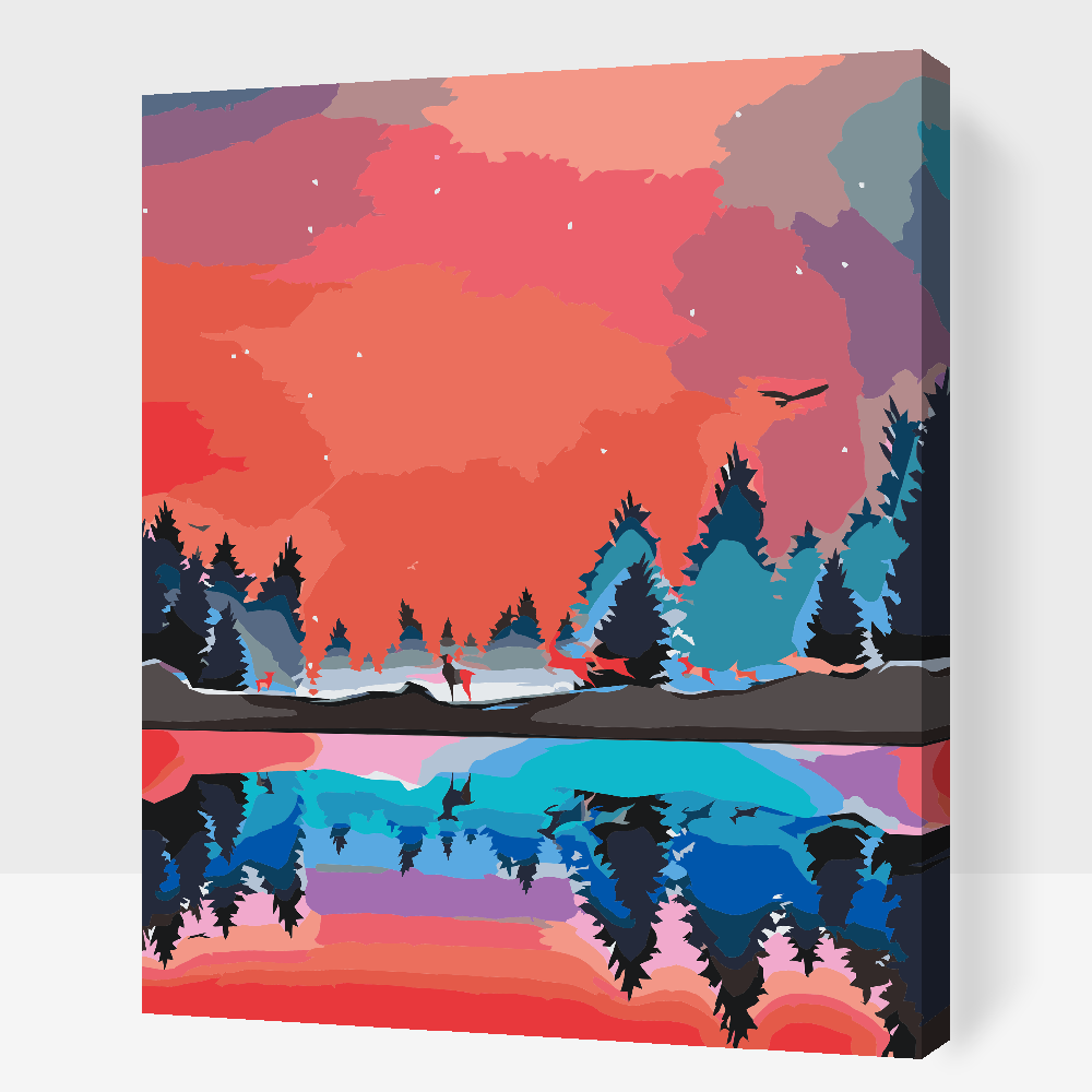 Paint by Numbers - Vinterlandskab 2
