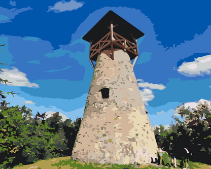 Paint by Numbers - Bobovec Udkigstårn, Slovakiet