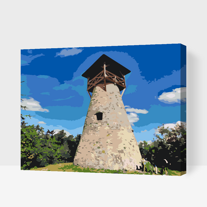 Paint by Numbers - Bobovec Udkigstårn, Slovakiet