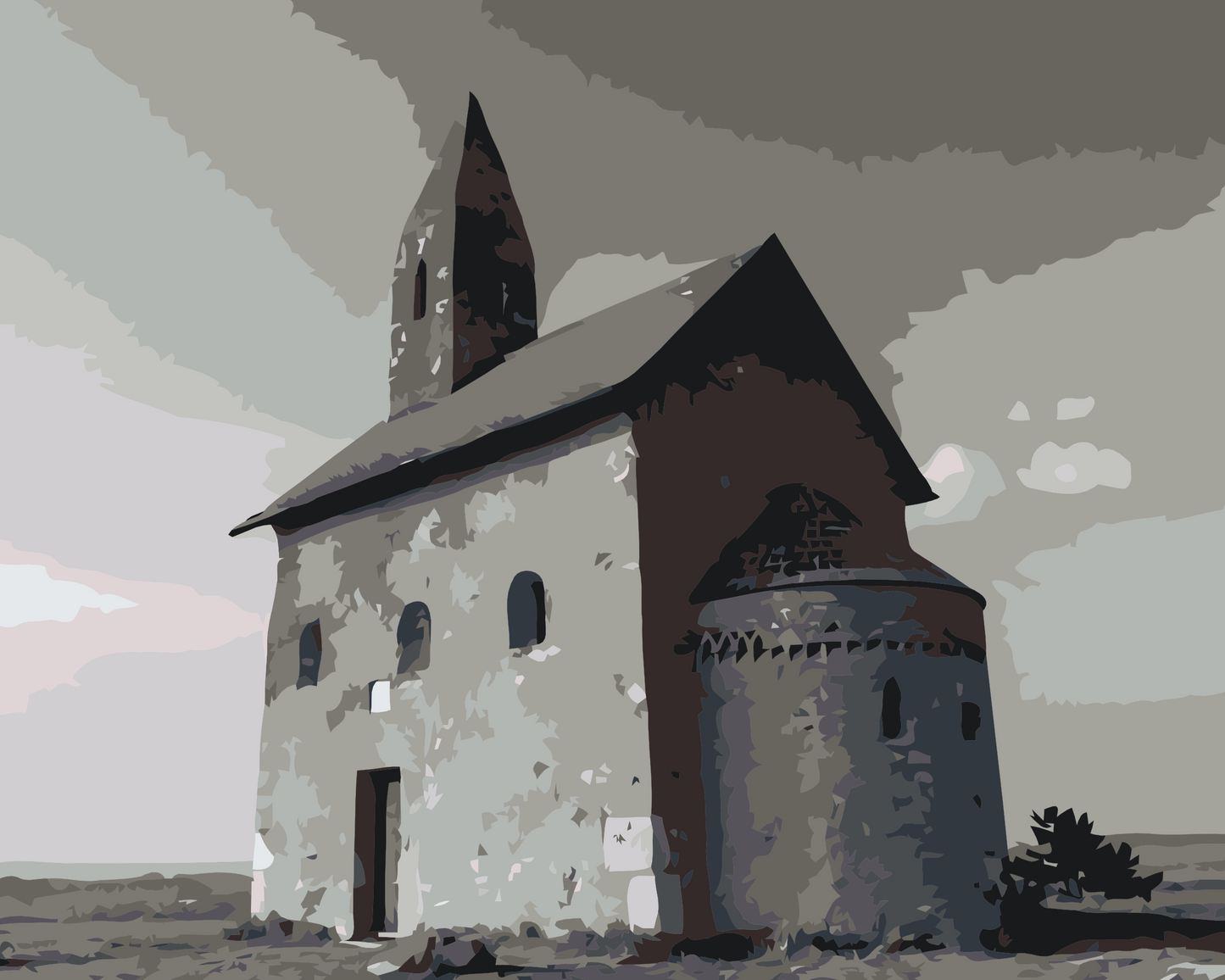Paint by Numbers - Dražďov Kirke, Nitra