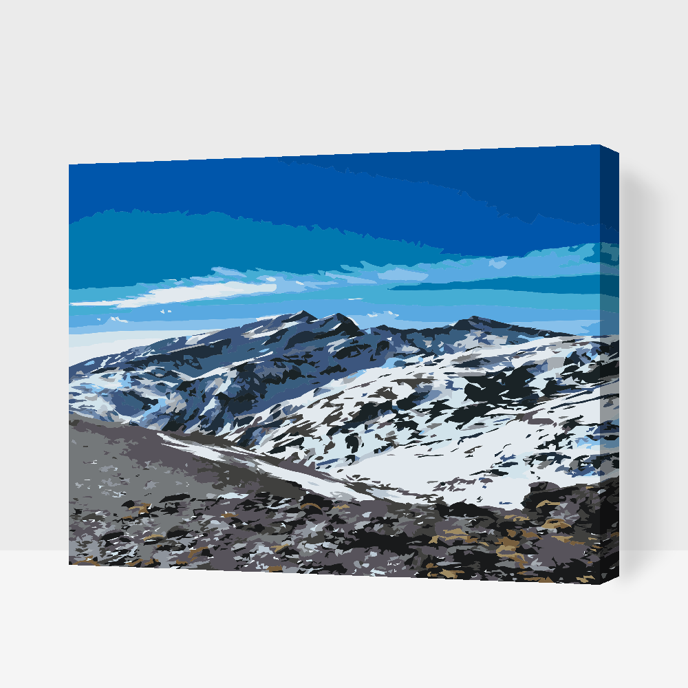 Paint by Numbers - Mount Mulhacen i Sierra Nevada, Spanien