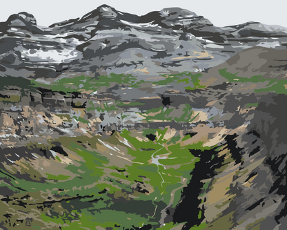Paint by Numbers - Ordesa-kløften, Spanien