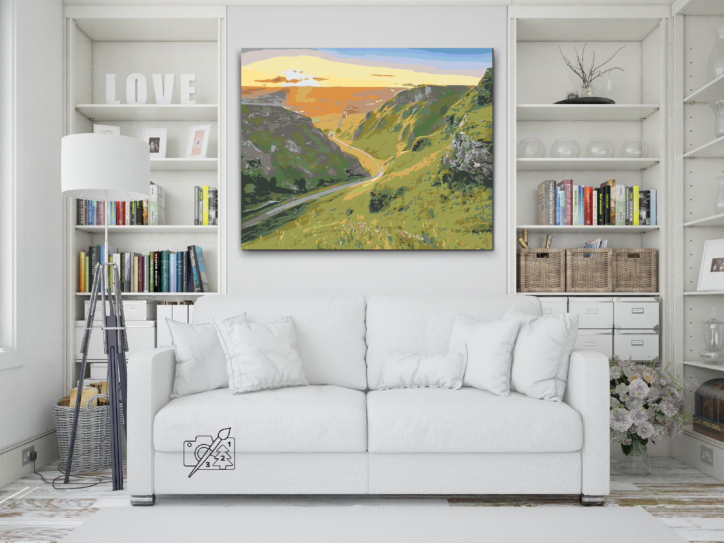 Paint by Numbers - Peak District - Nationalpark, Storbritannien