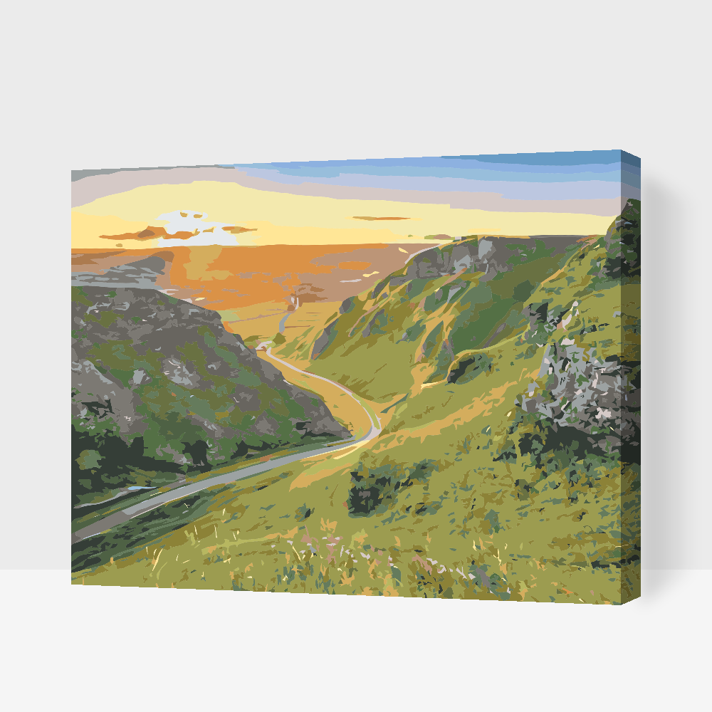 Paint by Numbers - Peak District - Nationalpark, Storbritannien