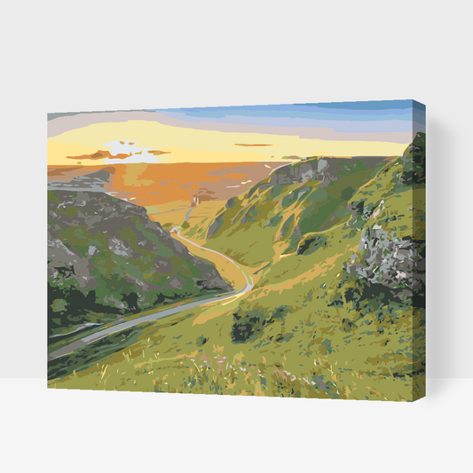 Paint by Numbers - Peak District - Nationalpark, Storbritannien