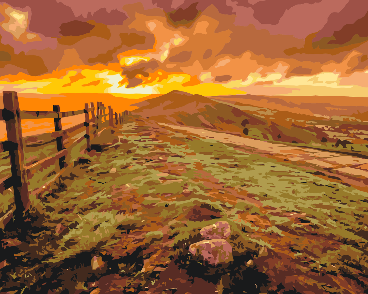 Paint by Numbers - Peak District - Nationalpark, Storbritannien 2