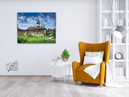 Paint by Numbers - Moldovita Kloster, Rumænien