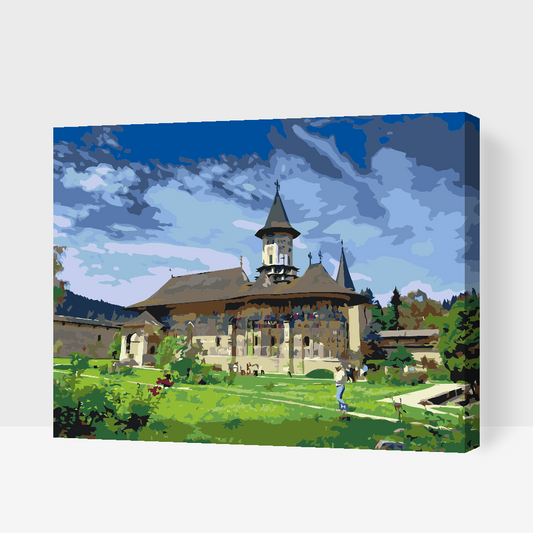 Paint by Numbers - Moldovita Kloster, Rumænien