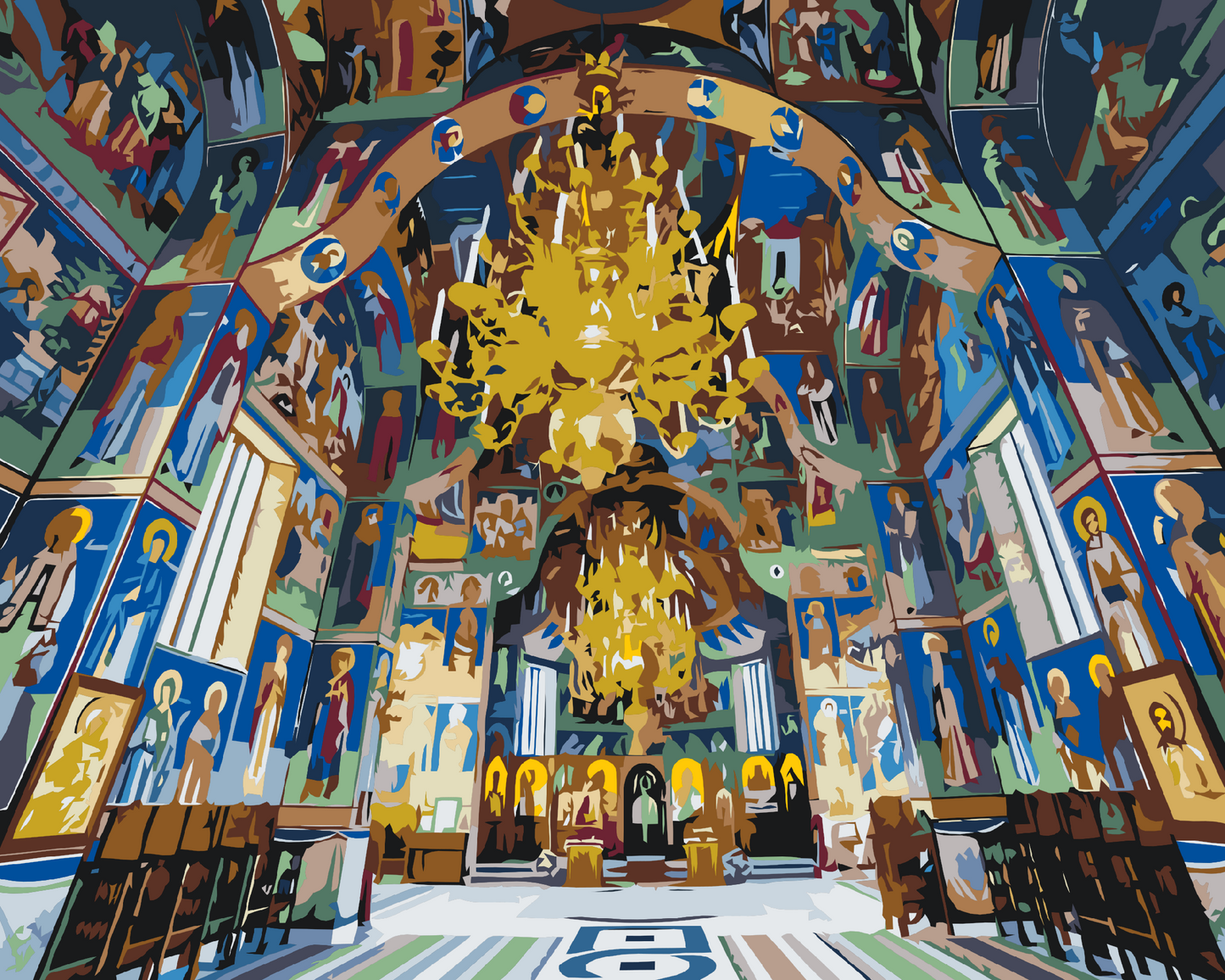 Paint by Numbers - Sihastria. Klosteret, Rumænien