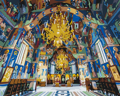 Paint by Numbers - Sihastria. Klosteret, Rumænien
