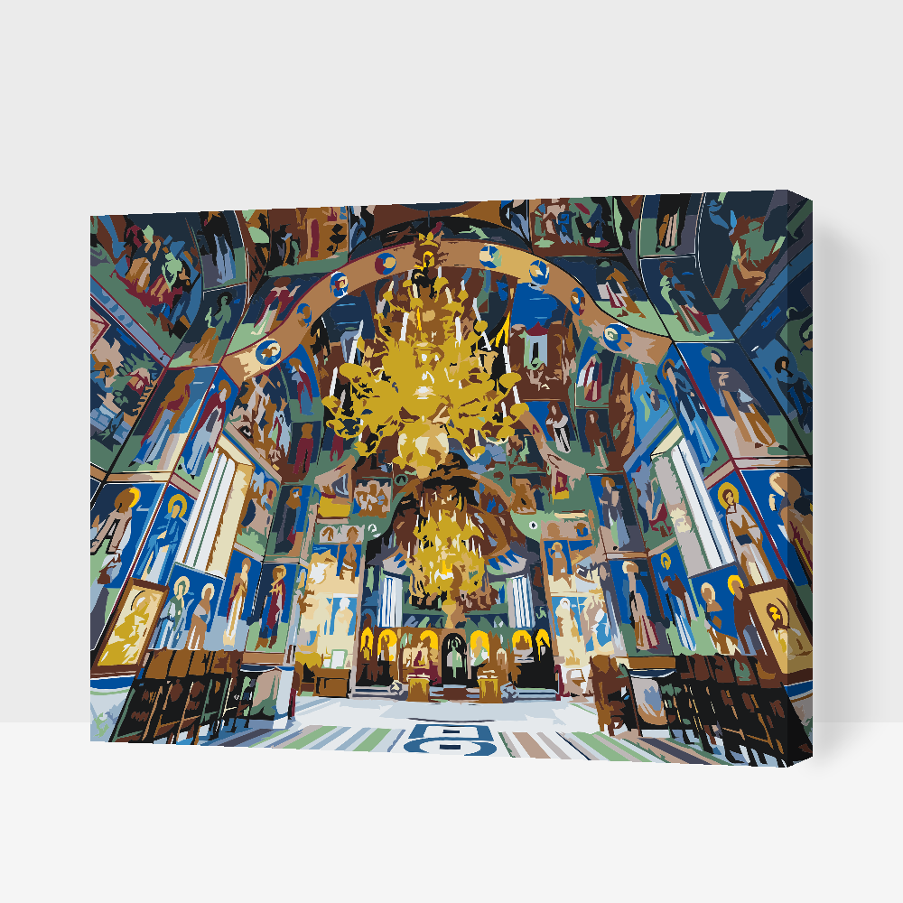 Paint by Numbers - Sihastria. Klosteret, Rumænien
