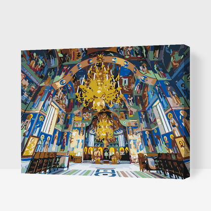 Paint by Numbers - Sihastria. Klosteret, Rumænien