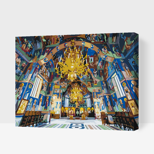 Paint by Numbers - Sihastria. Klosteret, Rumænien
