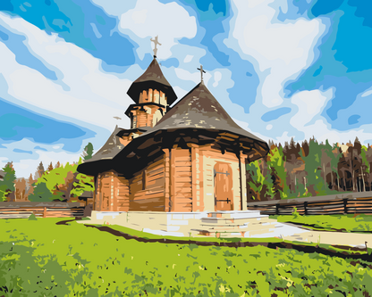 Paint by Numbers - Sihastria. Kloster, Rumænien 2