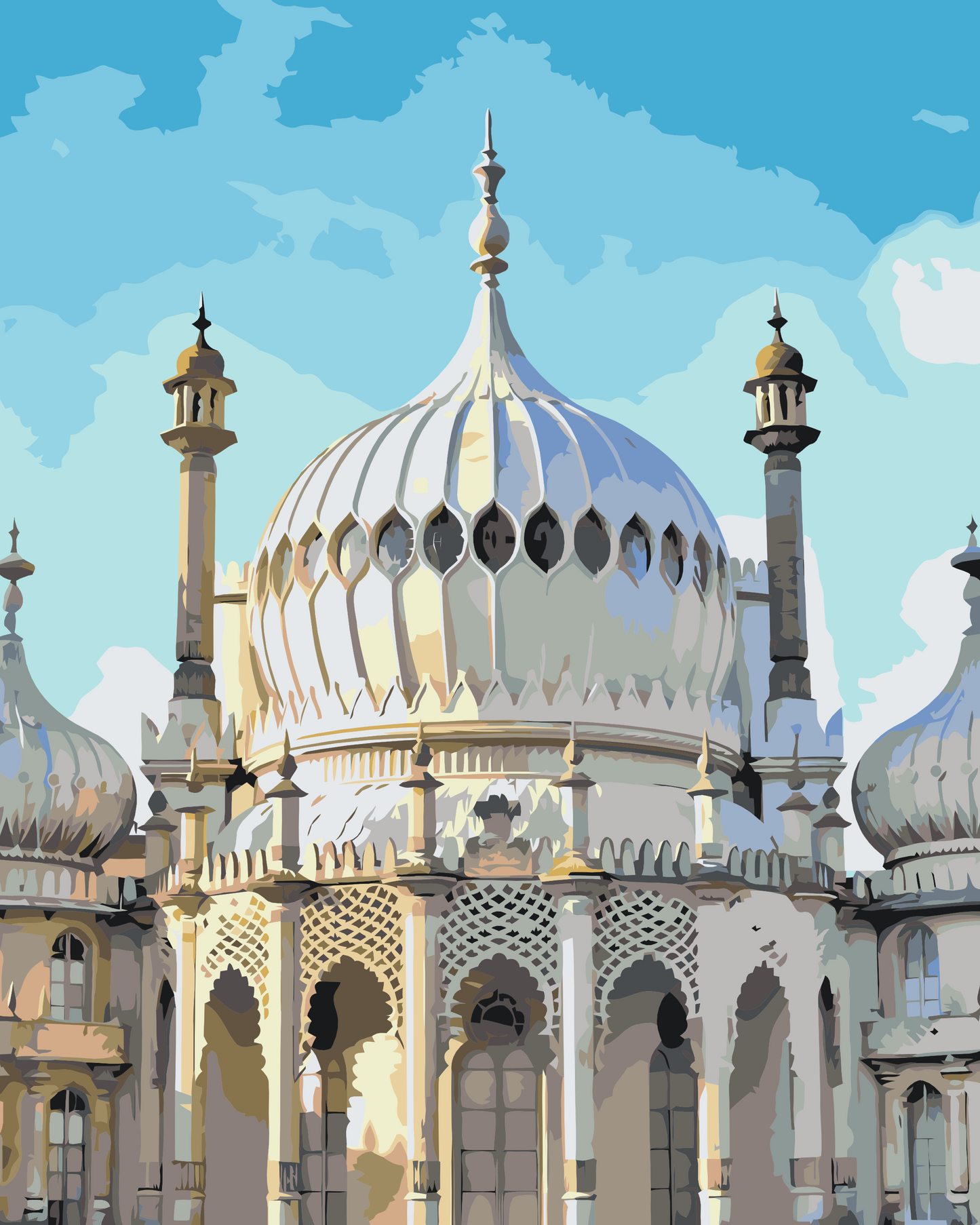 Paint by Numbers - Royal Pavilion, Brighton - England