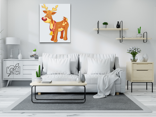Paint by Numbers - Rensdyr-Rudolf