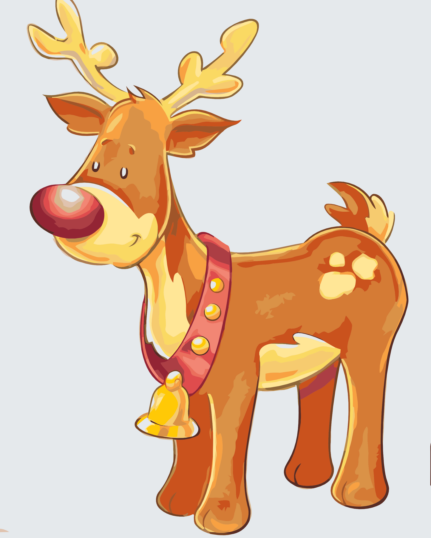 Paint by Numbers - Rensdyr-Rudolf