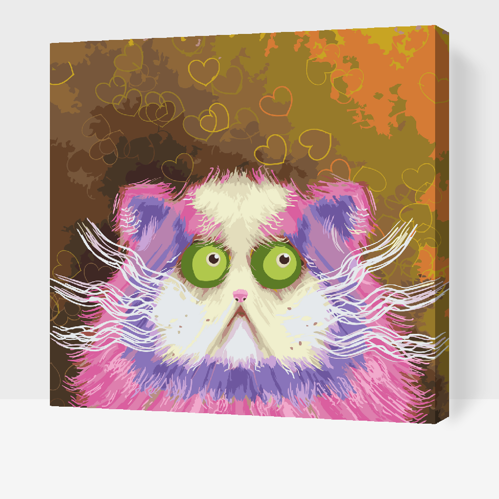 Paint by Numbers - Forvirret kat
