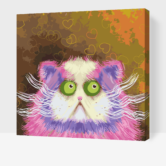 Paint by Numbers - Forvirret kat