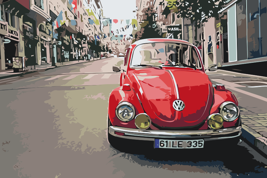 Paint by Numbers - Volkswagen Boble