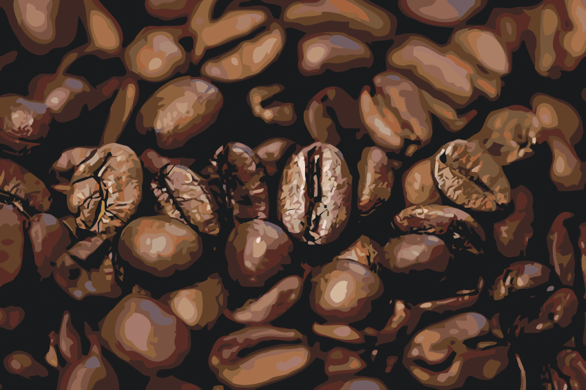 Paint by Numbers - Kaffebønner