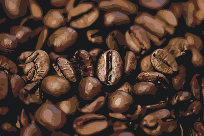 Paint by Numbers - Kaffebønner