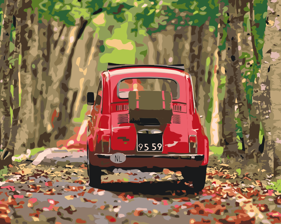 Paint by Numbers - Fiat 500