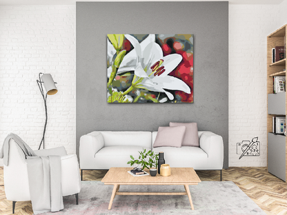 Paint by Numbers - White Lily