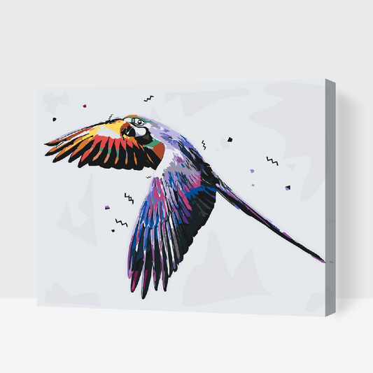 Paint by Numbers - Flyvende papegøje