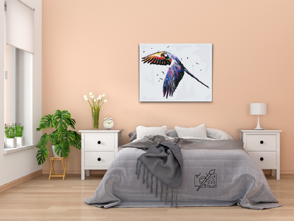 Paint by Numbers - Flyvende papegøje