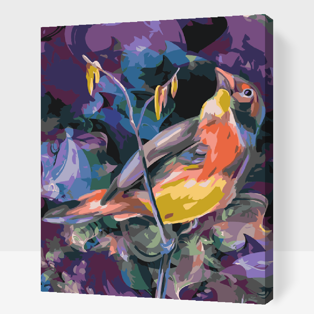 Paint by Numbers - Fugl i et farverigt miljø