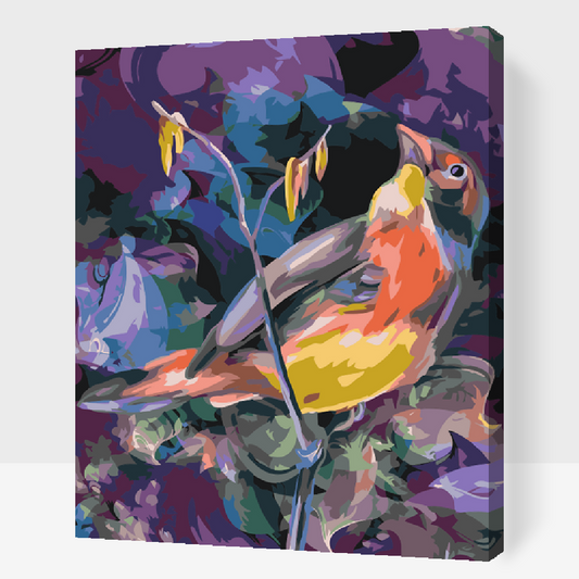 Paint by Numbers - Fugl i et farverigt miljø