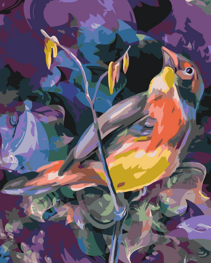 Paint by Numbers - Fugl i et farverigt miljø