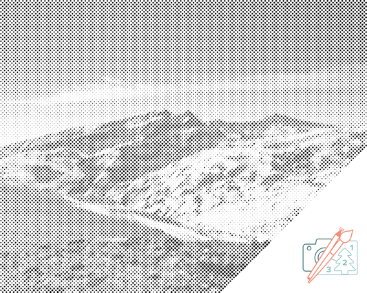 Mal-med-prikker -  Mount Mulhacen i Sierra Nevada, Spanien