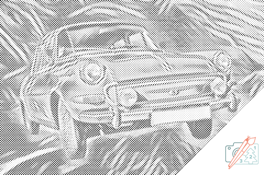 Mal-med-prikker -  Škoda 1000
