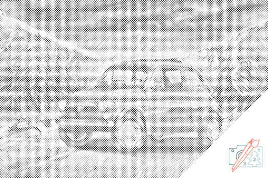 Mal-med-prikker -  Fiat 500