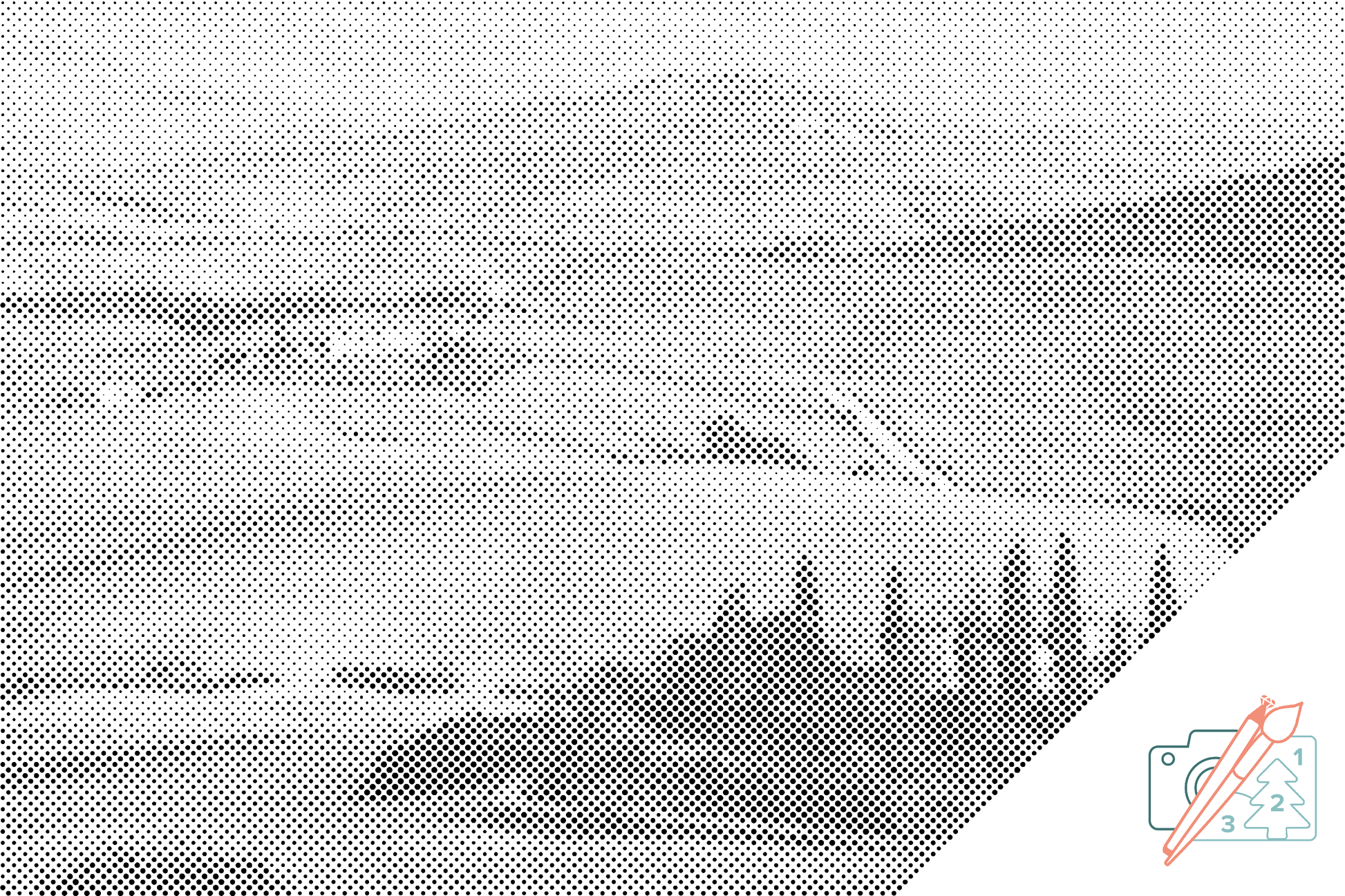 Mal-med-prikker -  Toscana, Italien