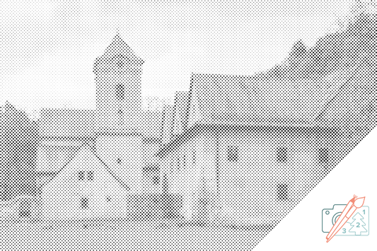 Mal-med-prikker -  Røde Kloster, Slovakiet