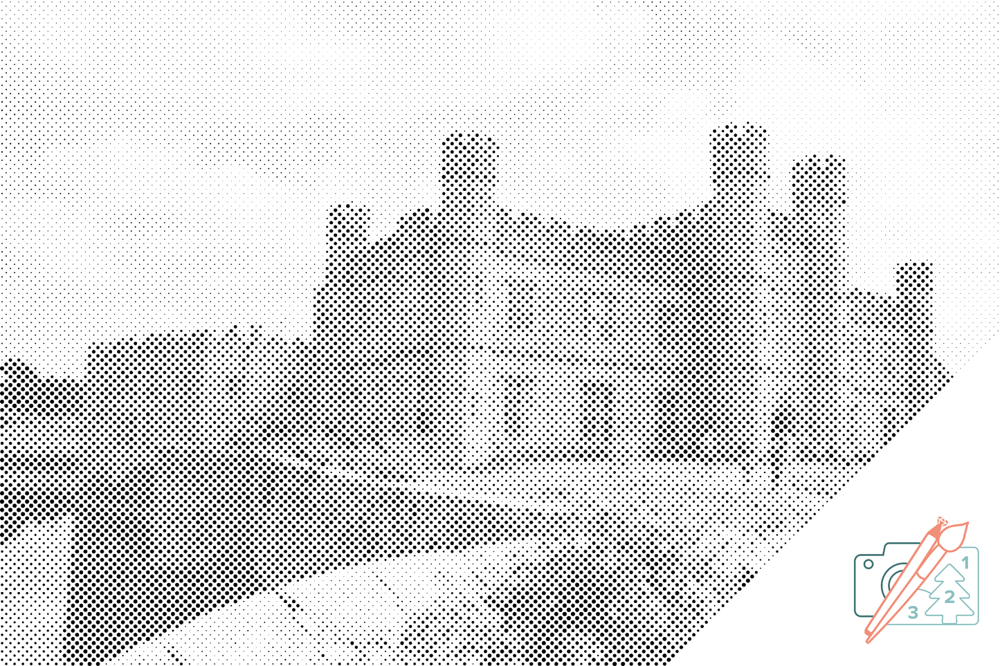 Mal-med-prikker -  Leeds Castle, England 2