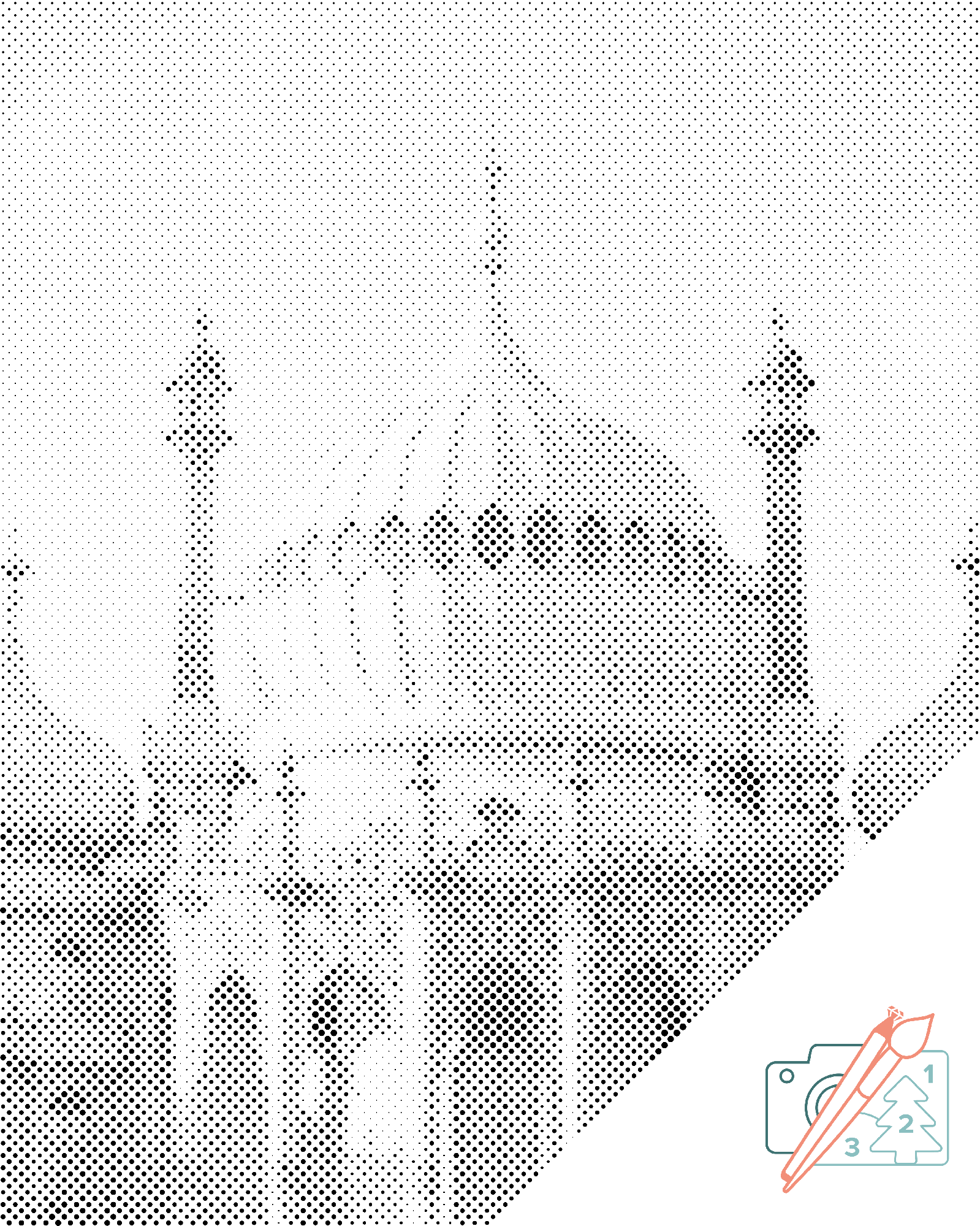 Mal-med-prikker -  Royal Pavilion, Brighton - England