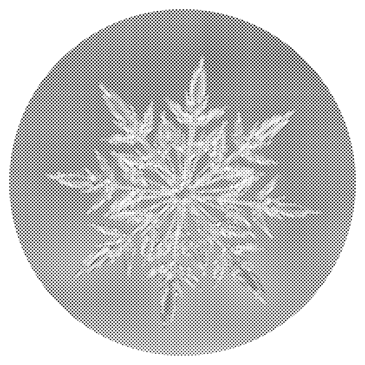 Mal-med-prikker -  Ice Flake 2