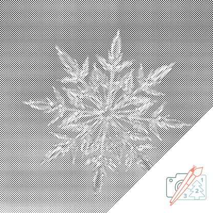 Mal-med-prikker -  Ice Flake 2