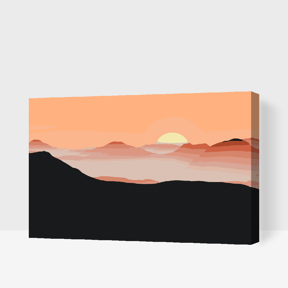 Paint by Numbers - Solen i bjergene