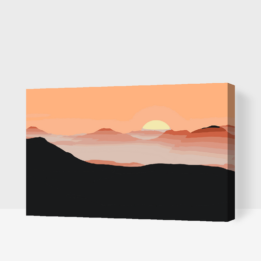 Paint by Numbers - Solen i bjergene