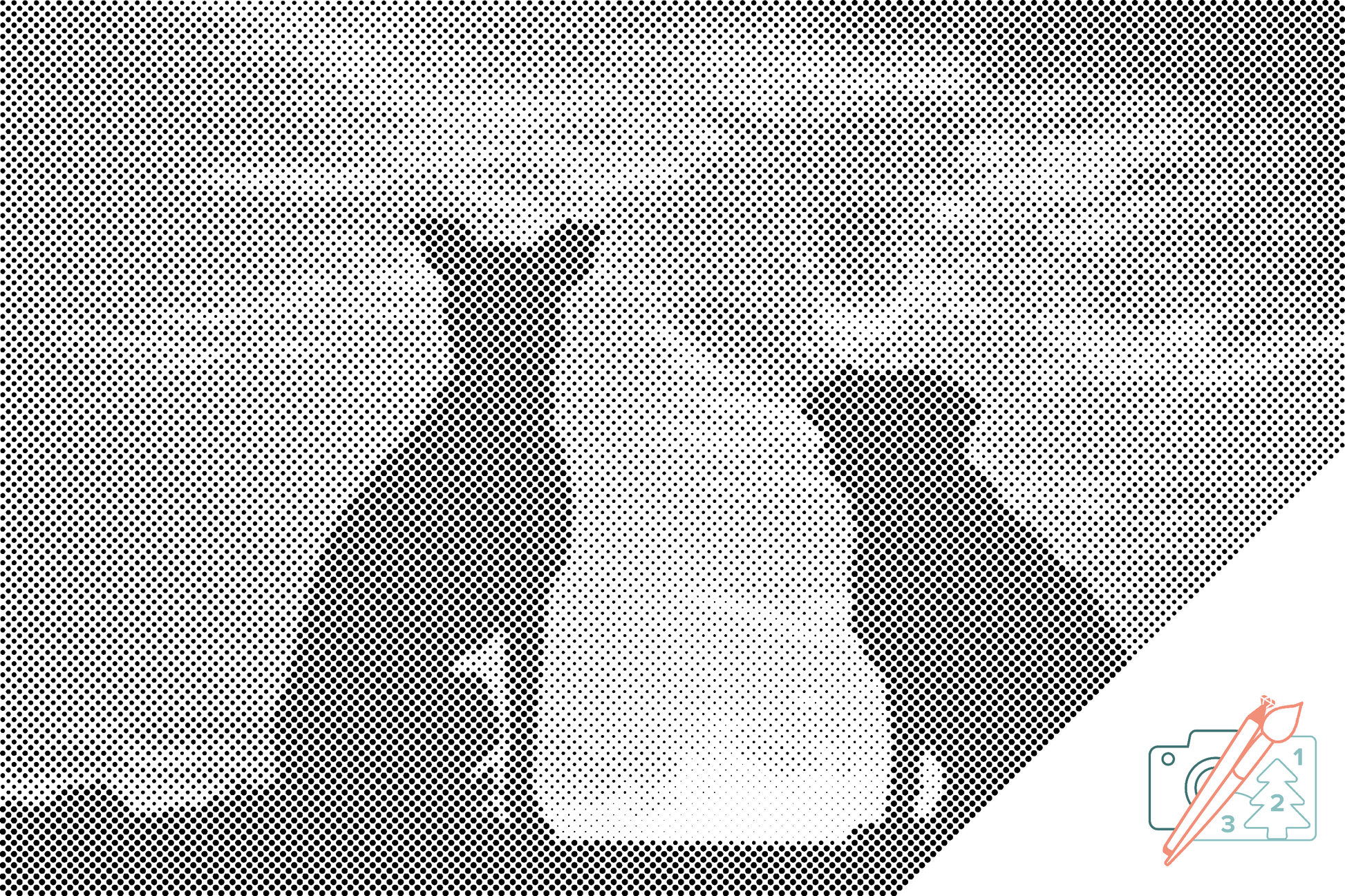 Mal-med-prikker -  Dogs Friends