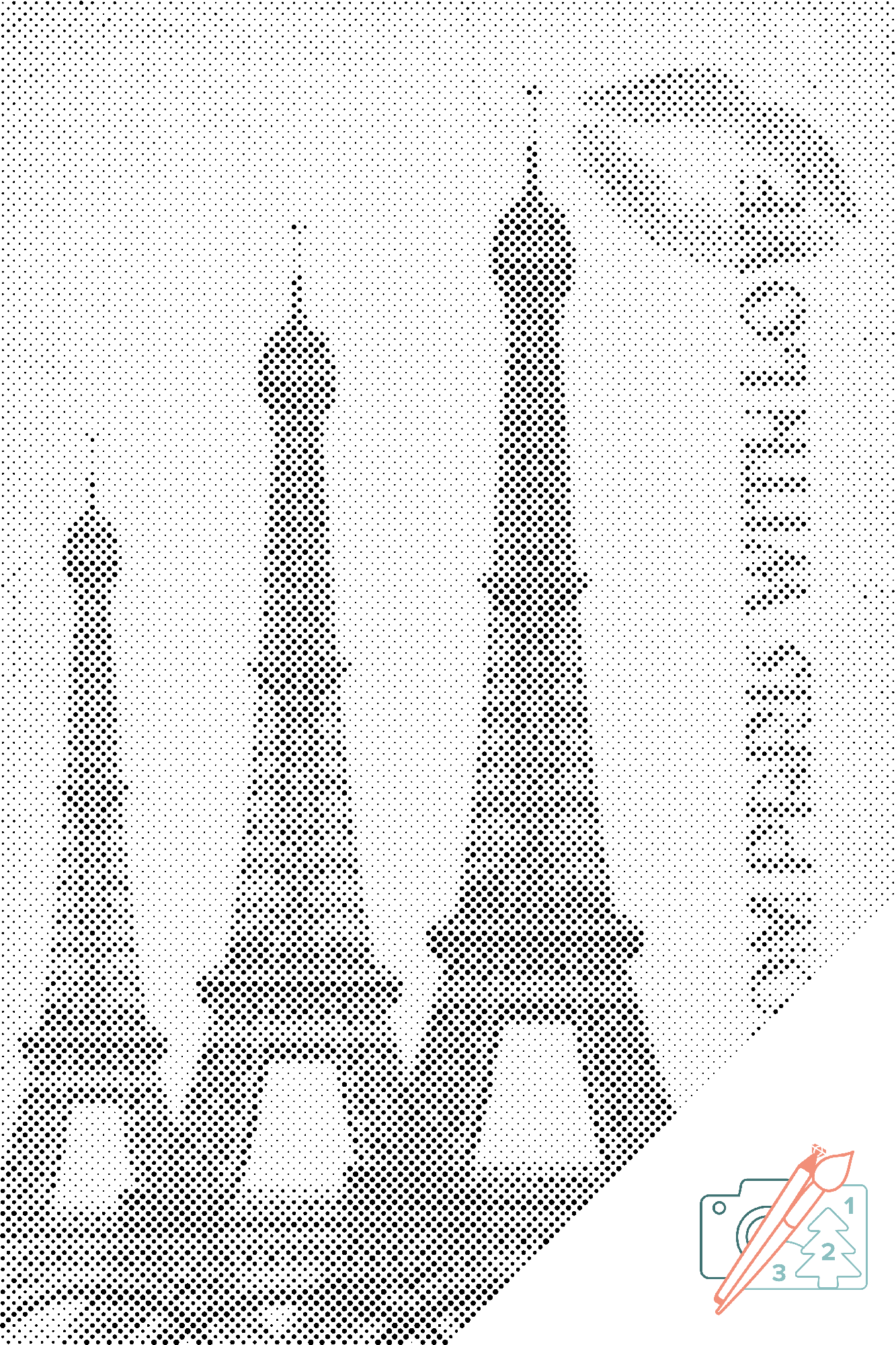Mal-med-prikker -  Postkort fra Paris