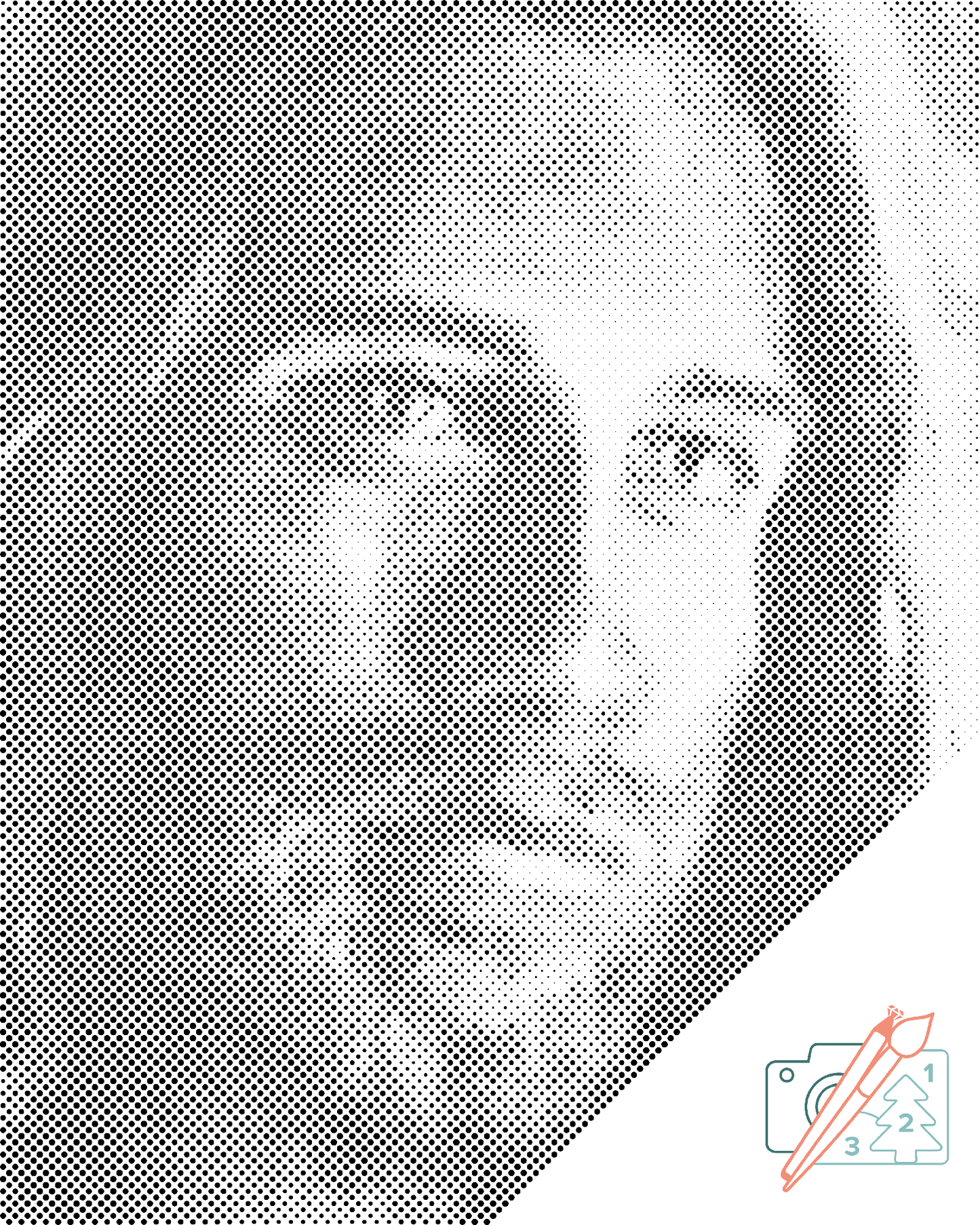 Mal-med-prikker -  Jesus Kristus