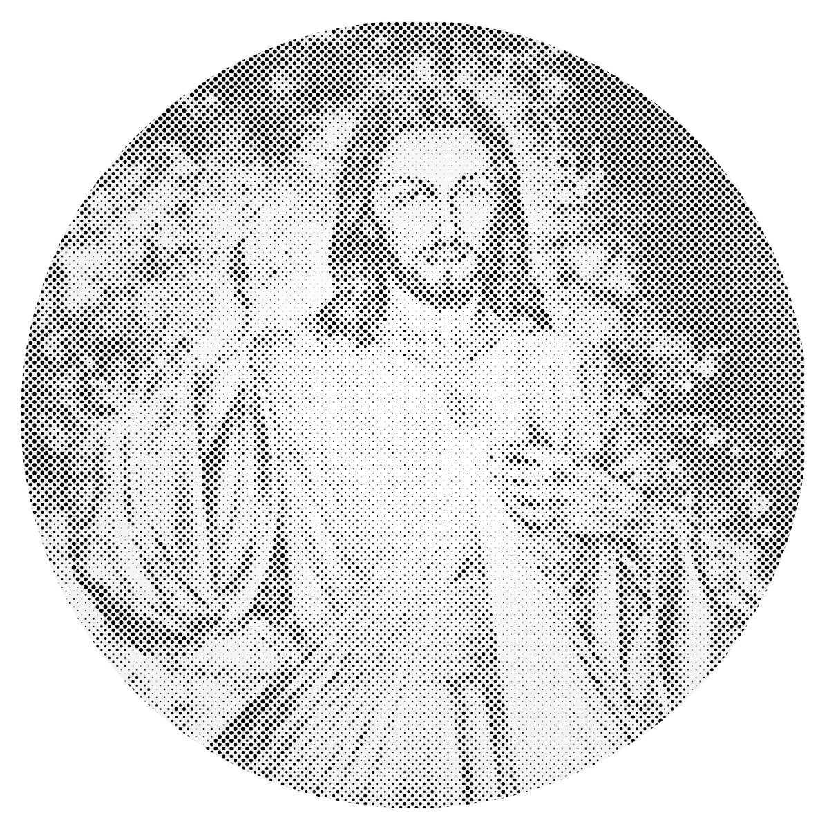 Mal-med-prikker -  Jesus