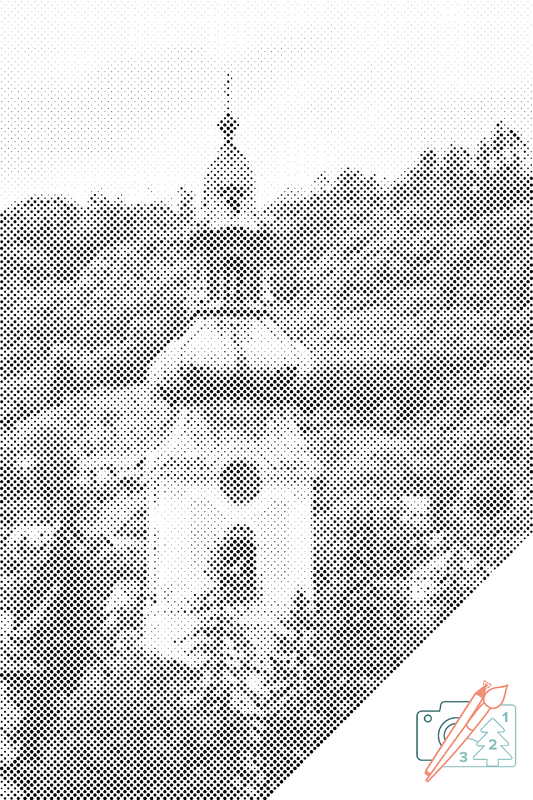 Mal-med-prikker -  Kirke i Banská Štiavnica, Slovakiet